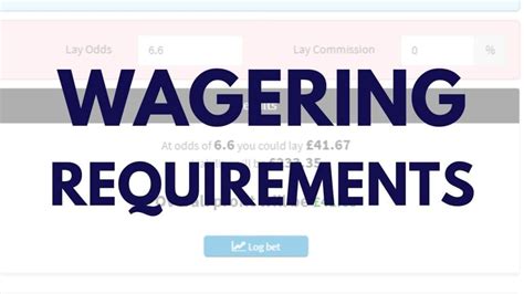 matched betting wagering requirements.